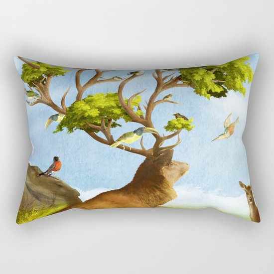 The Forest of Songs Rectangular Pillow