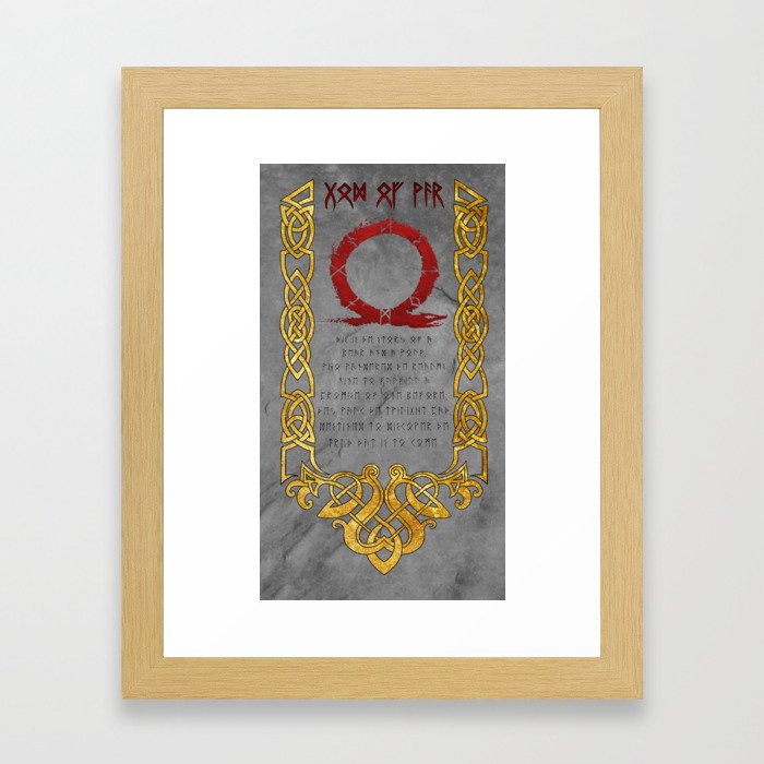 God Of War Framed Art Print
