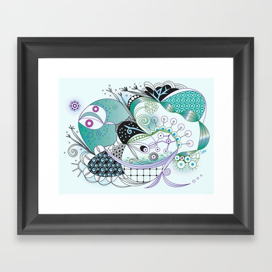 Winter tangle Framed Art Print