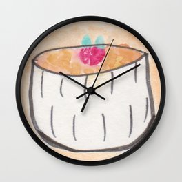 Decaf Coffee Bag Drawing Wall Clock
