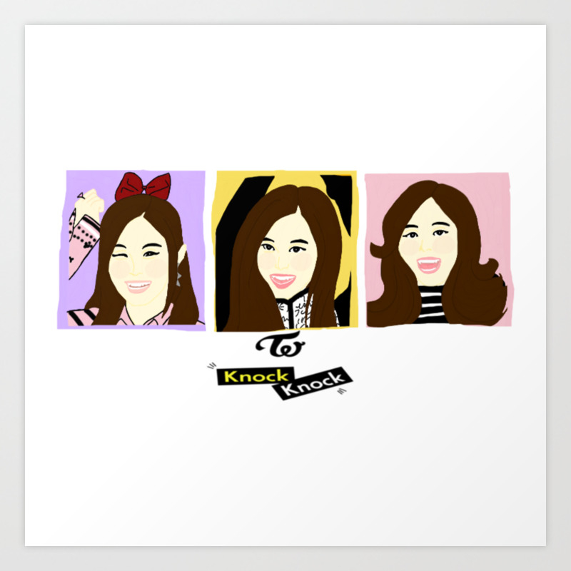 Knock Knock Tzuyu Version Art Print By Deathlymad Society6