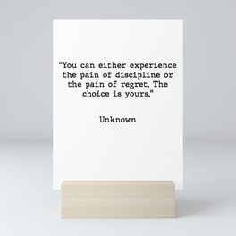 Inspirational and Motivational Quote Mini Art Print
