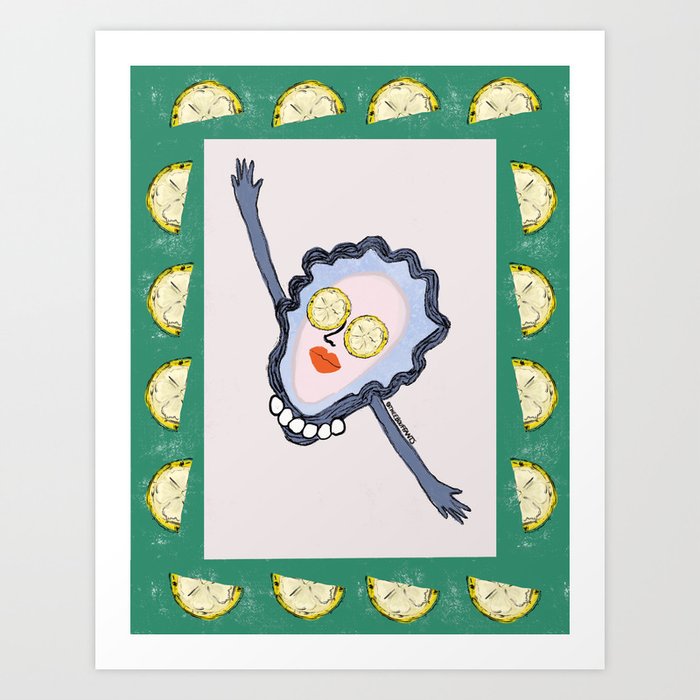 Fabulous Oyster Art Print by theebouffants