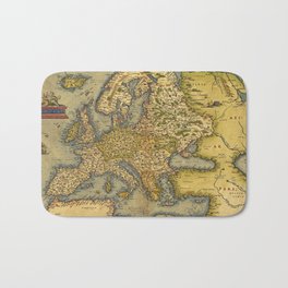 Vintage map of Europe Bath Mat | Illustration, Painting, Political, Vintage 
