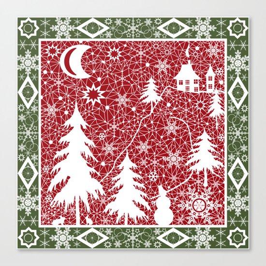 Winter. Christmas. Canvas Print