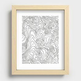 Topography  Recessed Framed Print