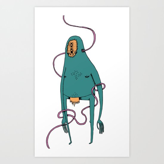 Vector monster Art Print