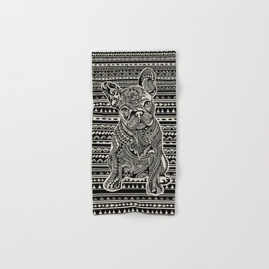 Polynesian Frenchie Hand & Bath Towel