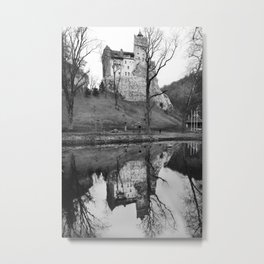 Bran Castle Metal Print | Dracula, Vampires, Transylvanian, Bran, Photo, Vampire, Romania, Pond, Digital, Castle 