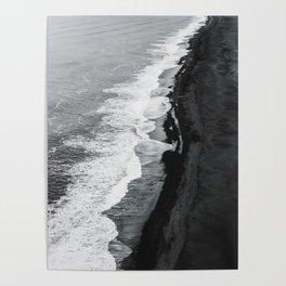Beach Black And White Poster