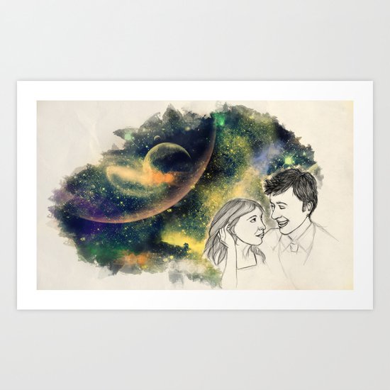When we're together Art Print