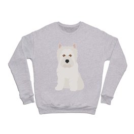 White West Highland Terrier Dog Crewneck Sweatshirt