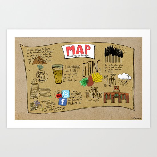 MAP Art Print