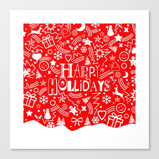 Happy Holidays Canvas Print