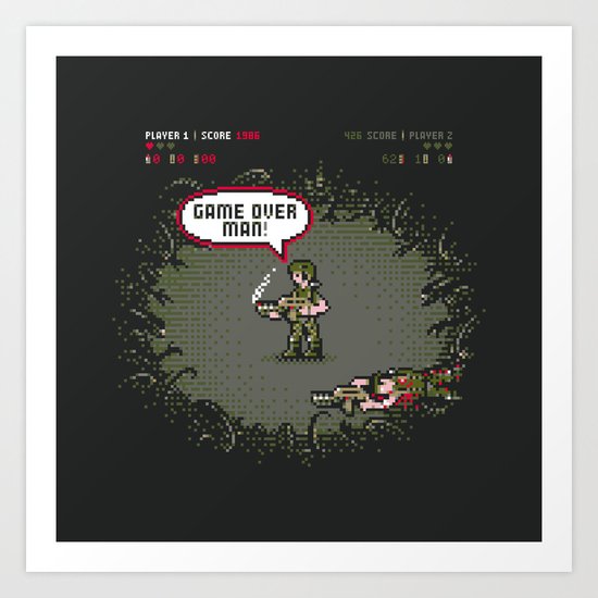 Game Over Art Print