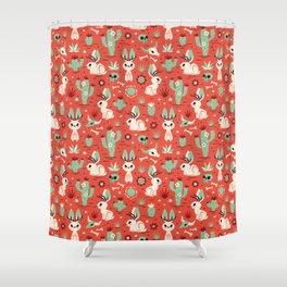 Cryptid Cuties: The Jackalope Shower Curtain