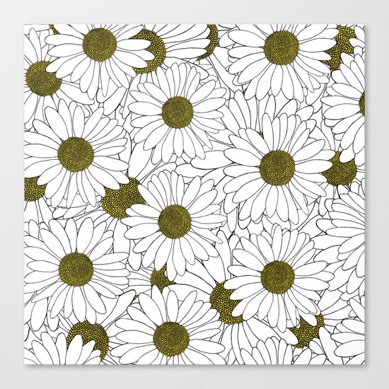 Daisy Yellow Canvas Print