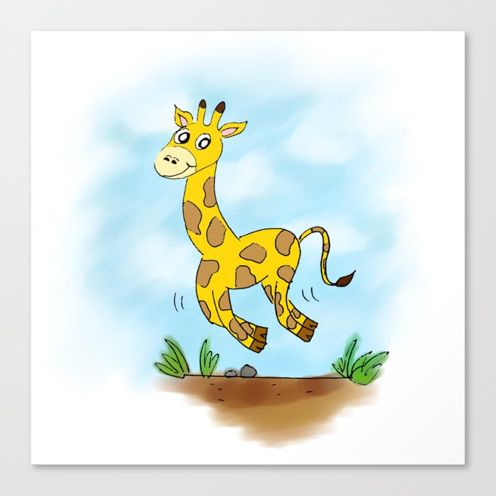 Chad the Prancing Giraffe  Canvas Print