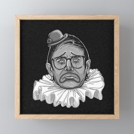 Sad clown Neil Hamburger Framed Mini Art Print