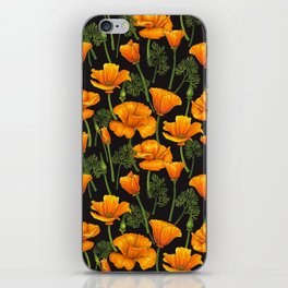 California poppies 2 iPhone Skin