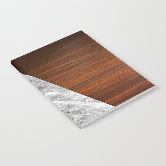 Wooden Marble Notebook