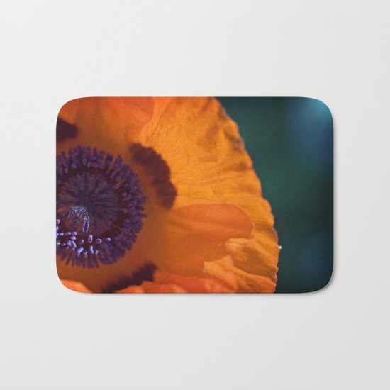 Orange Poppy Bath Mat