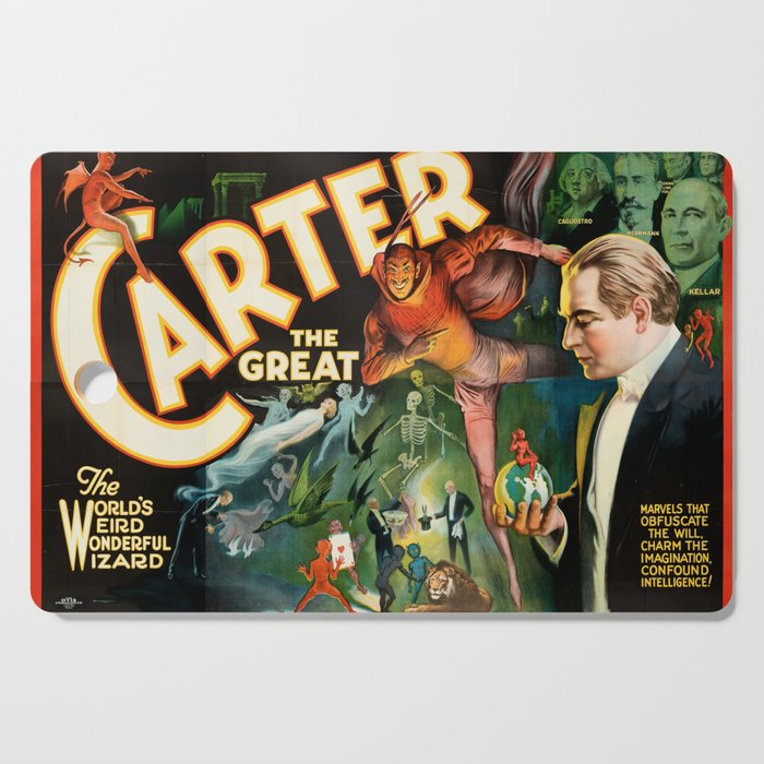 Vintage Magic poster Cutting Board