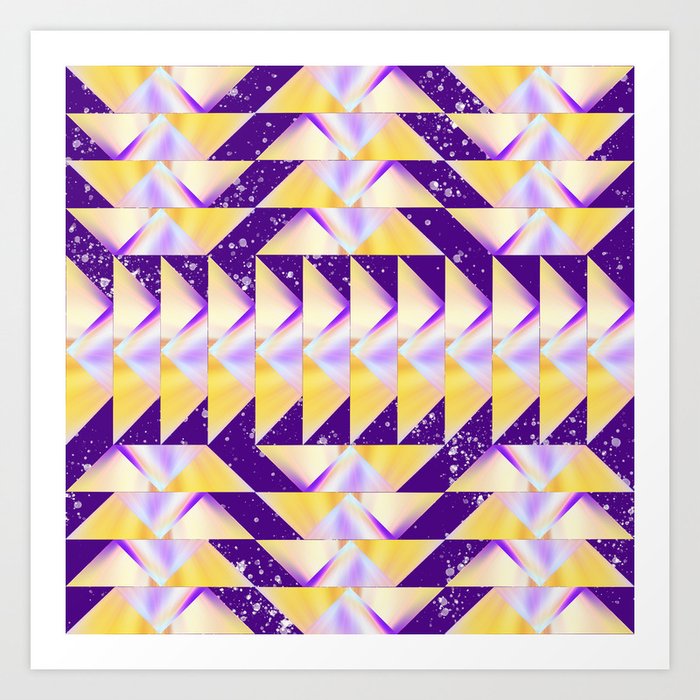 Folded Triangles Art Print