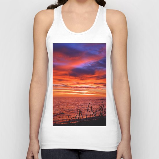 The Mighty Saint-Lawrence at Dawn Unisex Tank Top