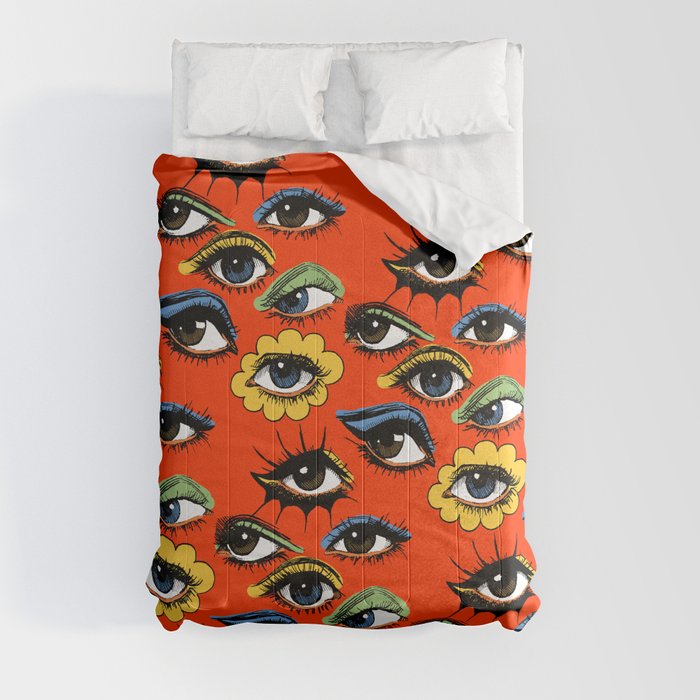 60s Eye Pattern Comforter