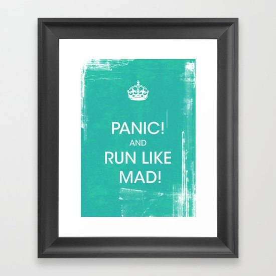 PANIC Framed Art Print