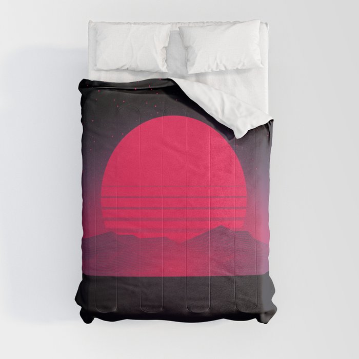 Synthwave Sunset Comforter