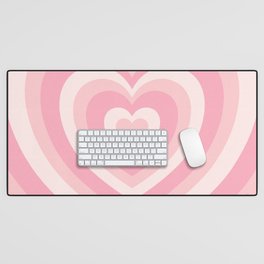 Pink Love Hearts  Desk Mat