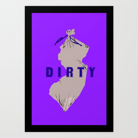 Dirty Jersey Art Print