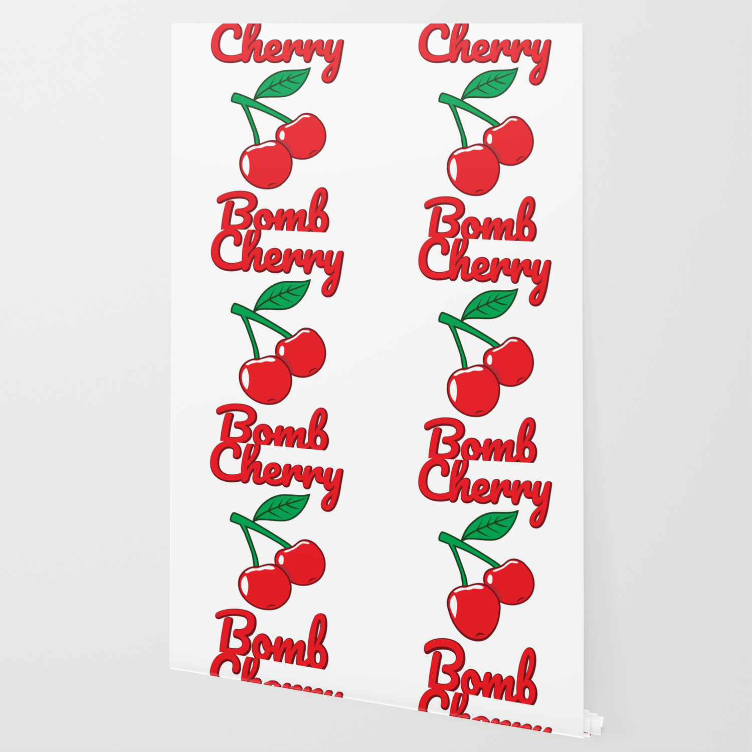 Cherry Bomb Retro Vintage Old Style Design Wallpaper By Tronictees