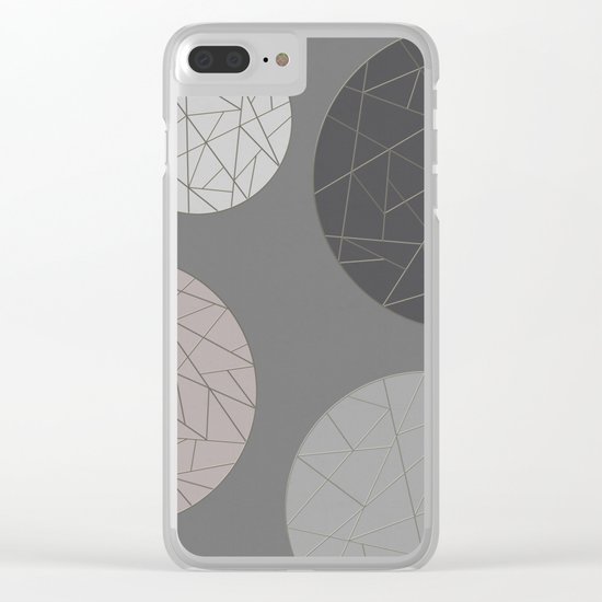 BROKEN (abstract geometric) Clear iPhone Case