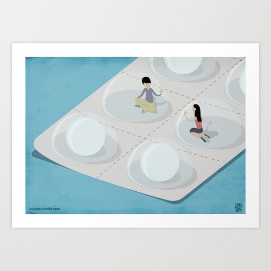 Comfort Pills Art Print