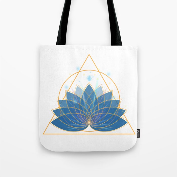 Triangle Lotus Tote Bag