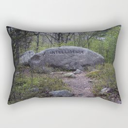 Path to Intelligence Babson Boulder #10 Intelligence Rock Rectangular Pillow