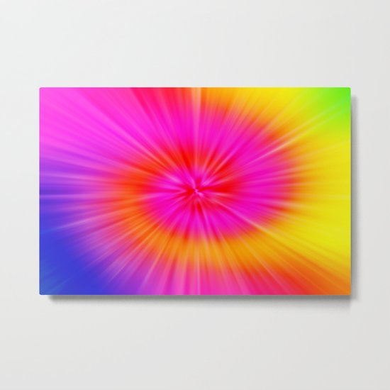 TIE DYE #1 (Rainbow Colors) Metal Print
