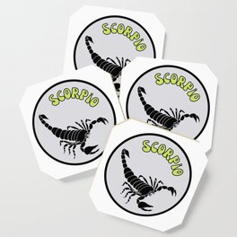 Scorpio Scorpion Zodiac Sign Astrology  Coaster