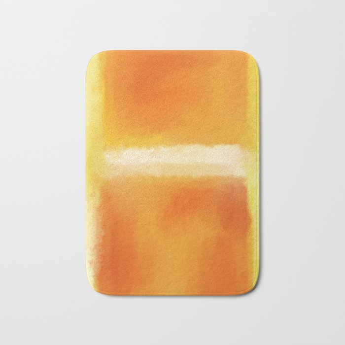 Mark Rothko Interpretation Orange On Orange Bath Mat By Jamespeart