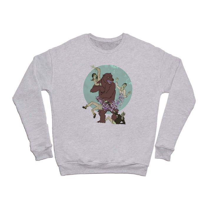 Bear VS Zombies Crewneck Sweatshirt