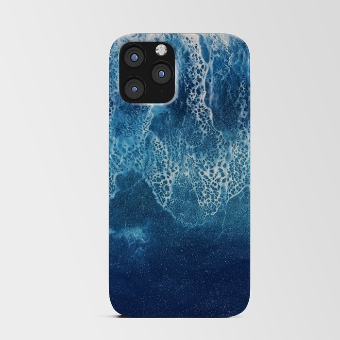 Dark blue ocean iPhone Card Case