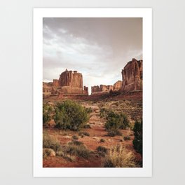 Desert Red Utah Rocks Art Print