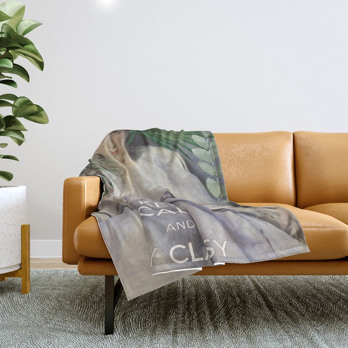 Keep Calm and Stay Classy Throw Blanket