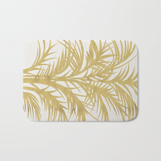 Gold Palms Bath Mat