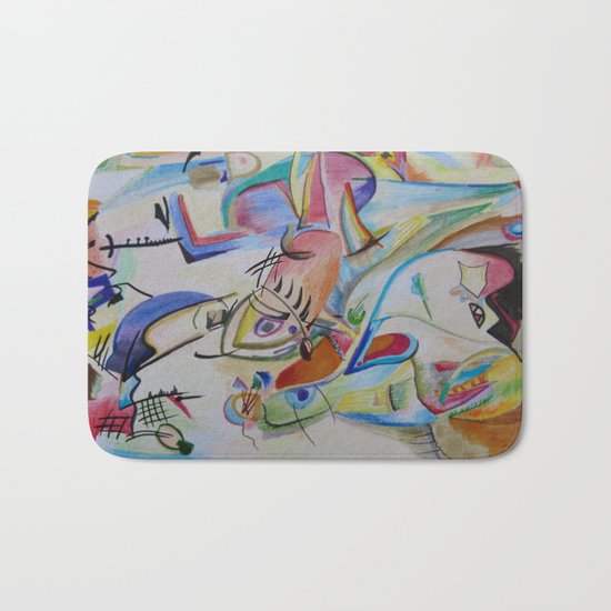 inspiration from Kandinsky Bath Mat