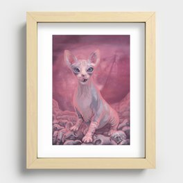 Bad kitty Recessed Framed Print