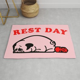 Rest Day Pug Rug